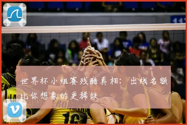 世界杯小组赛残酷真相：出线名额比你想象的更稀缺